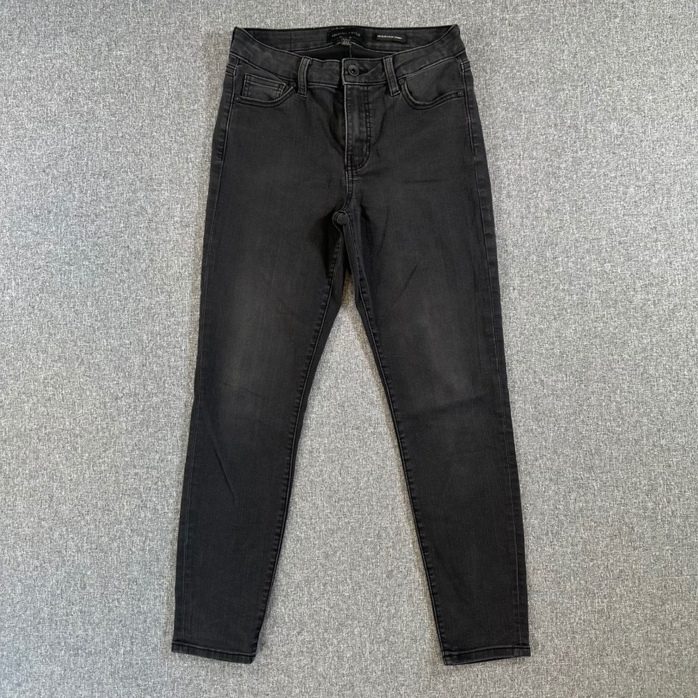 Kendall + Kylie Jeans Womens 5/27 The Ultra Babe Skinny Black Faded Stretch